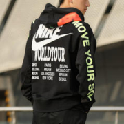 NIKE 耐克 男子针织百搭运动卫衣 笑脸三连勾连帽运动服套头衫