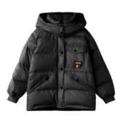 A21 23冬季新款女装羽绒服外套女款时尚面包服可拆帽长袖厚羽绒外套