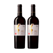 PLUS会员：长城 天赋酒庄 宁夏贺兰山东麓大漠岩羊 干红葡萄酒750ml*2双支礼盒装