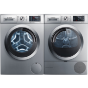 博世（BOSCH）洗烘套装10+10KG活氧空气洗全自动滚筒洗衣机家用热泵烘干机 WGA354B80W+WQA455D81W 以旧换新