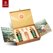 五粮液（WULIANGYE）江山礼 长江文化纪念酒 52度竹荪酒450ml*2瓶+松茸酒200ml