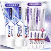 京东PLUS：Crest 佳洁士 3D炫白热感牙膏套装（美白牙膏90g*2+20g*4+抗糖美白牙膏90g*2)