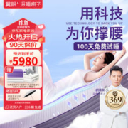 Dormilala 翼眠 深睡格子床垫TPE防螨加厚双人家用释压透气席梦思慕斯零压护脊 F4厚款 1.8米*2米