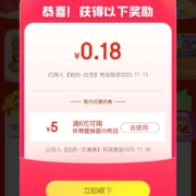 京东 11.11主会场 自动弹福袋领随机红包/优惠券