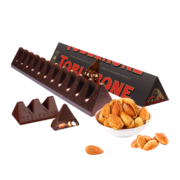 三角（Toblerone）瑞士黑巧克力含蜂蜜及巴旦木糖100g 休闲零食糖果巧克力生日礼物