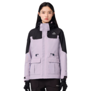 伯希和冲锋衣男女三合一秋冬户外防水硬壳情侣外套登山服12040106紫L