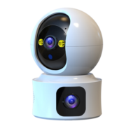霸天安摄像头监控无线wifi网络高清室内家庭4g监控器360度无死角带夜视全景语音家用手机远程可对话 【顶配版】双摄600W+双画面监控+128G
