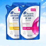 海飞丝 洗发水 清爽去油200ml/g*2袋补充装