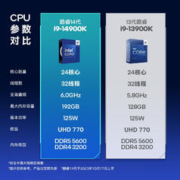 intel 英特尔 酷睿 i9-14900K 盒装CPU处理器