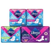 会员专享：薇尔 Libresse 舒适V感 卫生巾套装 (日用24cm*10片*2+日用28.5cm*8片+夜用42cm*6片)