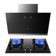 再降价、PLUS会员：Midea 美的 J63+Q330 烟灶套装 天然气