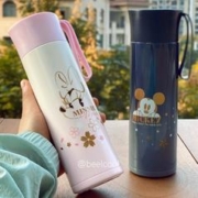 Disney 迪士尼 儿童保温杯304不锈钢直饮水杯带茶隔便携随手杯