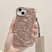 倾雪 适用苹果15promax手机壳电镀Kitty猫全包硅胶软壳 iPhone