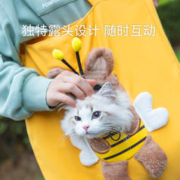 宠悦奇 猫包外出便携帆布包单肩包斜挎包狗狗背包可露头猫咪小型犬宠物包