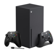 微软(Microsoft)Xbox Series X 游戏机丨XSX+Xbox磨砂黑USB-C线手柄超值套装（双手柄）