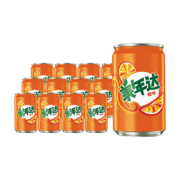 京喜小程序、需首购、PLUS会员：pepsi 百事 可乐 美年达 Mirinda 橙味汽水 迷你罐 200ml*12听*2件