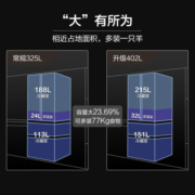 美的(Midea)法式四门冰箱402升多门四开门一级能效节能超薄智能变频风冷无霜家用电冰箱母婴大容量 【宽703】402L母婴净味空间