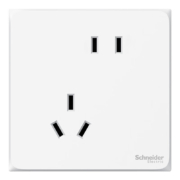 10日20点：Schneider Electric 施耐德电气 皓呈E系列 奶油白色 新国标斜五孔插座 单只装*16件