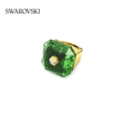 施华洛世奇（SWAROVSKI）【品牌官方直售】 施华洛世奇 STUDIOSA 戒指轻奢饰品 绿色 52号 5620762