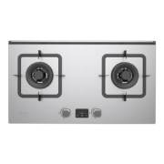 林内（Rinnai）天燃气灶双灶 嵌入式5KW超大火力猛火智能定时灶具 不锈钢面板 JZT-2E08MT 天然气