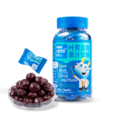 小鹿蓝蓝 叶黄素酯果汁软糖  护眼亮眼 Q弹蓝莓味 120g 拍3件+赠品