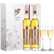 云惜（Yancy Icewine）加拿大冰酒酒庄 晚收甜白葡萄酒375ml*2瓶双支礼盒装