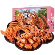 三只松鼠鸭肉大礼包505g*1盒全肉卤味鸭脖整箱零食熟食解馋