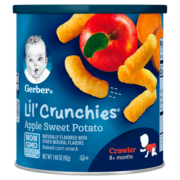 嘉宝Gerber 手指泡芙苹果甜薯味 三段 (8个月以上）42g原装进口