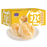 港荣蒸面包 手撕奶黄味460g+紫薯460g共920g 蒸蛋糕