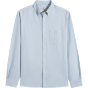 布克兄弟（BrooksBrothers） 男士纯棉美式经典长袖休闲扣结领衬衫 4000-淡蓝色 M