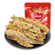 牛头牌 牛肉干风干休闲肉脯零食 五香味拉毛条牛肉条92g