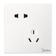 PLUS会员: Midea 美的 开关插座面板 斜五孔*2件