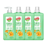 好爸爸Kispa 果蔬餐具净1kg*4瓶0添加洗洁精除味去油不伤手