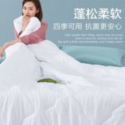 LUOLAI 罗莱家纺 磨毛亲肤四季被 白色 150*215cm
