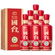 GUOTAI 国台 国标酒 53度酱香型白酒 大曲坤沙真实年份酒 500ml*6瓶