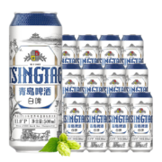 需凑单、plus会员：TsingTao 青岛啤酒 全麦白啤 精酿啤酒 11度 500ml*12听*2件