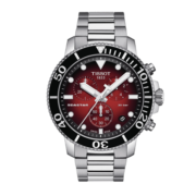天梭（TISSOT）瑞士手表 海星系列腕表 钢带石英男表T120.417.11.421.00