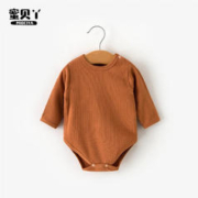 蜜贝丫 洋气婴儿连体衣南瓜色-肩扣 73cm
