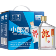 郎酒 小郎酒 45度兼香型白酒100ml*6瓶 光瓶 经典小酒 手提版