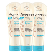艾惟诺（Aveeno）婴儿润肤乳儿童身体乳液每日倍护润肤露无香型227g【效期25年8】 每日倍护润肤乳227g*3【25年8月效期】