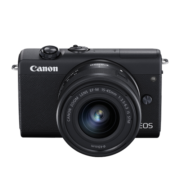 佳能（Canon） EOS M200 微单相机套机 旅游vlog男女学生相机录像拍摄4K高清数码相机 M200黑色单机+15-45mm镜头 保税仓速发