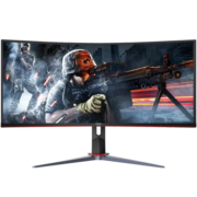 AOC 34英寸165Hz带鱼屏准4k电竞1ms游戏21:9显示器曲面电脑宽屏HDR10 升级165Hz/1msGTG CU34G2XP