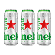 喜力星银（Heineken Silver）啤酒500ml*3听