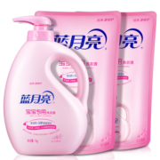 蓝月亮宝宝婴儿洗衣液 植物成分 儿童专用洗衣液 百合香 1kg瓶+1kg袋*2