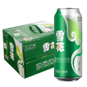 京东百亿补贴：雪花（SNOW）啤酒 口感清爽自饮佳品 雪花清爽500ml*12听整箱