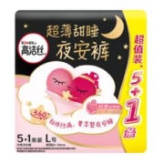 PLUS会员、需首购：kotex 高洁丝 经典系列 夜安裤裤型卫生巾 L 6片*7件