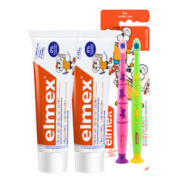 88VIP会员：Elmex 艾美适 儿童牙膏牙刷套装 50ml2支+2支牙刷