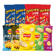 乐事（Lay's） 薯片多口味（黄瓜味+原味+红烩味+鱿鱼味+鸡翅味）零食礼包400g 新春大礼包400g