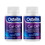 Ostelin 奥斯特林成人钙片 维生素K2成人孕妇补钙片 VD3碳酸钙DK2 60粒*2瓶装