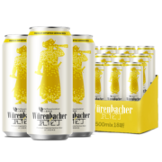 瓦伦丁 （Wurenbacher） 小麦白啤酒 500ml*18听整箱装德国原装进口